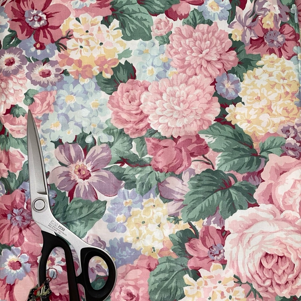Floral Cotton Chintz Fabric Yardage